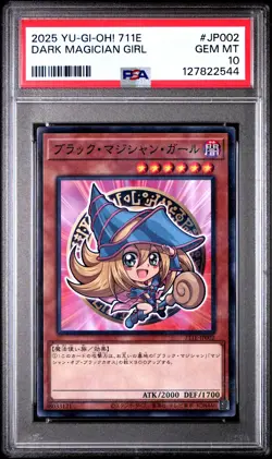 2025 YU-GI-OH! JAPANESE 7-ELEVEN COLLABORATION #JP002 DARK MAGICIAN GIRL PSA 10 - Image 1