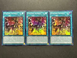 3x Synchro Rumble | AGOV-EN060 | Super Rares | LP | 1st Edition | YuGiOh! - Image 1