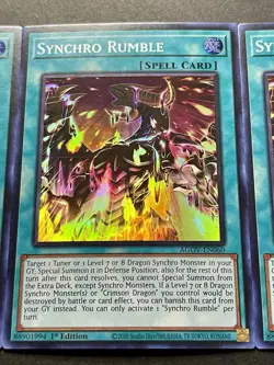 3x Synchro Rumble | AGOV-EN060 | Super Rares | LP | 1st Edition | YuGiOh! - Image 5