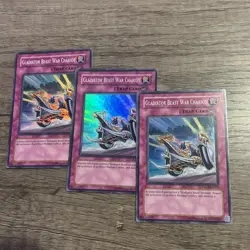 Yugioh Gladiator Beast War Chariot - TDGS-EN074 Super Rare Duelist Genesis NM x3 - Image 1
