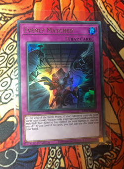 Evenly Matched :: Ultra Rare :: RA01-EN074 1st Edition YuGiOh - Image 1