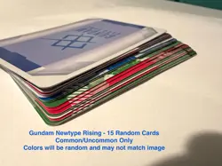 Gundam Card Game - Newtype Rising - 15 Random Card Lot - English - FREE SHIP - Image 1