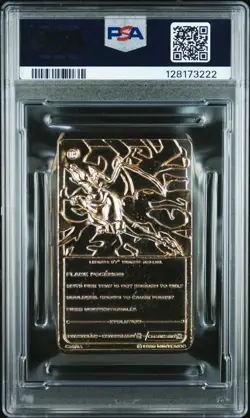 1999 BURGER KING POKEMON GOLD CARDS CHARIZARD PSA 7 - Image 2