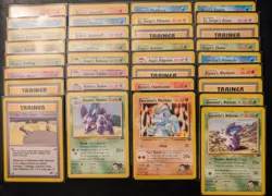 Pokemon TCG GYM Challenge Bulk Common (33 Cards Total) - Image 1