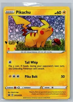Pikachu SWSH039 SWSH: Sword & Shield Promo Cards Holo - Image 1