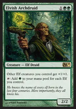 MTG English Elvish Archdruid NM Foil Magic 2011 Core Set - Image 1