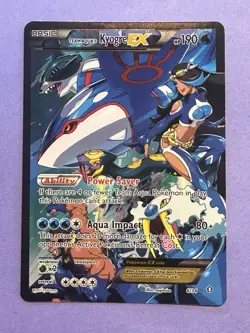 Pokemon TCG Team Aqua's Kyogre-EX Double Crisis Holo Card 6/34 NM - Image 1