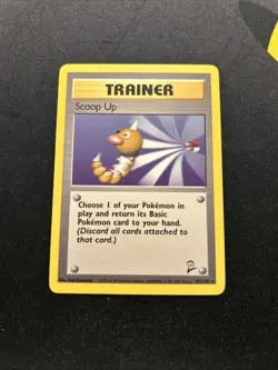 Scoop Up 107/130 LP -Vintage Rare Pokemon Card- Base Set 2 (5q) - Image 1