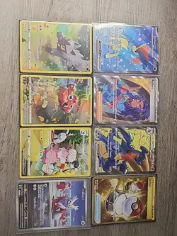 Lot of 8 Pokemon TCG Cards NM No Duplicates - Image 1