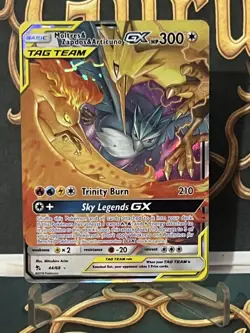 Moltres & Zapdos & Articuno GX - 44/68 - Pokemon Hidden Fates Sun Moon Card NM - Image 2