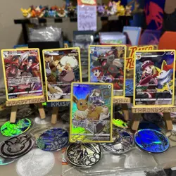 Pokemon TCG 5 Card Trainer Gallery Lot Holo Eevee Arcanine - Image 1