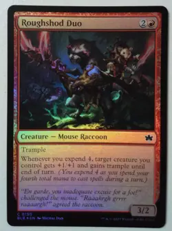 Roughshod Duo *FOIL Common* Magic MtG x1 Bloomburrow - Image 1