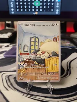 Snorlax with Munchlax & Mew Pokemon x Van Gogh ACG Art Promo Card - NM - Image 1