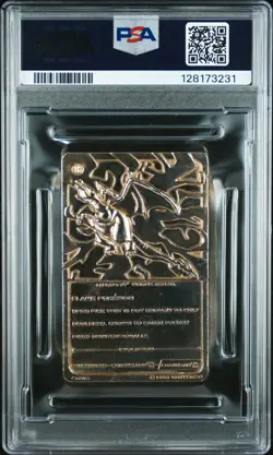 1999 BURGER KING POKEMON GOLD CARDS CHARIZARD PSA 7 - Image 2