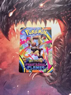 Pokemon Phantasmal Flames Trainer Tips Art Card Mega Lopunny NM ? - Image 2