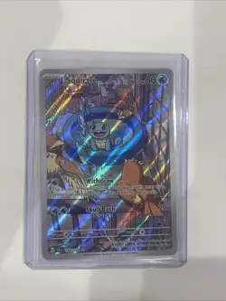 Pokemon Squirtle TCG Holo Illustration Rare Card 148/142 Stellar Crown - Image 3