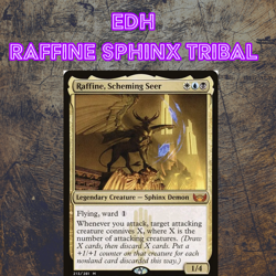EDH - Raffine Sphinx Tribal, MTG Commander Deck, Esper, Connive, Bracket 3 - Image 1