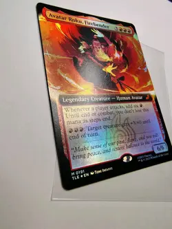 Avatar Roku Firebender Borderless Foil MTG Avatar #191 - Image 1