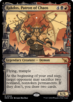 Rakdos, Patron of Chaos (Showcase) (0320) [Murders at Karlov Manor] Magic MTG - Image 1