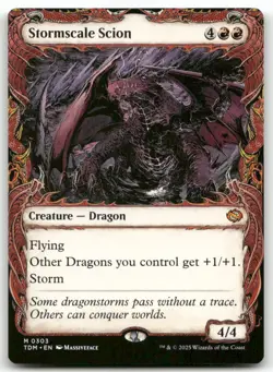 Stormscale Scion (Showcase) #303 MTG Tarkir TDM NM X1 - Image 1