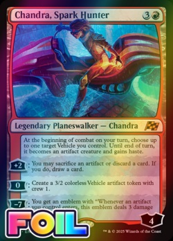 x1 Chandra, Spark Hunter DFT Aetherdrift MTG 116 FOIL MYTHIC M/NM 1x - Image 1