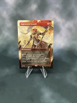 Aggravated Assault (Anime Borderless) Wilds of Eldraine: Enchanting Tales... - Image 1