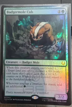 MTG Badgermole Cub NM Foil M 0167 TLA EN - Image 1