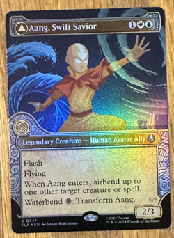 MTG Avatar: The Last Airbender, Aang, Swift Savior / Aang and La - Foil Showcase - Image 1