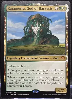 Karametra, God of Harvests #218 Commander 2020 Regular Mythic - Image 1