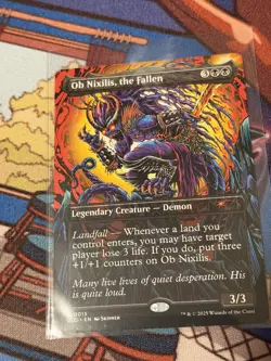 MTG Ob Nixilis, The Fallen Encyclopedia Of Magic Secret Lair Unplayed - Image 1