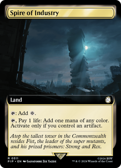 Spire of Industry (Extended Art) [Fallout] Magic MTG - Image 1