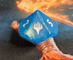 FINAL FANTASY D10 Die, Prerelease, Blue Crystal, Magic, MTG - Image 2