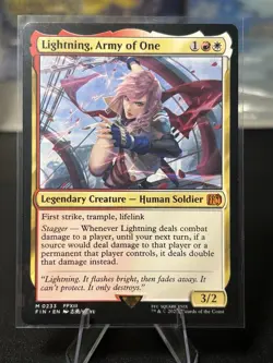 MTG Lightning, Army of One NM-Mint Final Fantasy M0233 - Image 1