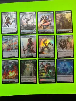 MTG The Brothers' War Powerstone Foil Token Set 001 - 012 ALL FOILS !! - Image 1