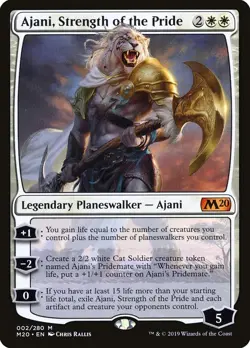 MTG - Ajani, Strength of the Pride - Core Set 2020 - X1 - (LP) - - Image 1
