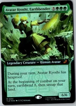 MTG, Avatar Kyoshi, Earthbender (Extended Art) NM Foil Avatar The Last Airbender - Image 1