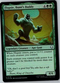 MTG, Flopsie, Bumi's Buddy NM Foil Avatar The Last Airbender - Image 1
