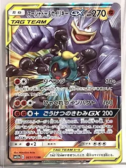 PACK FRESH Marshadow & Machamp GX 067/173 RR Pokemon Japanese Tag All Stars A - Image 1