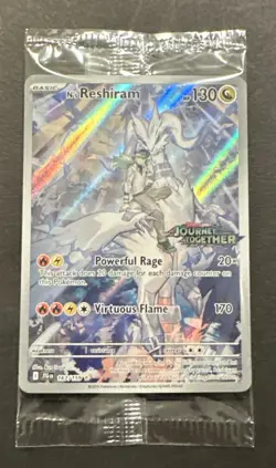 2025 POKEMON SCARLET VIOLET JOURNEY TOGETHER N’S RESHIRAM ILLUSTR. RARE PROMO! - Image 1