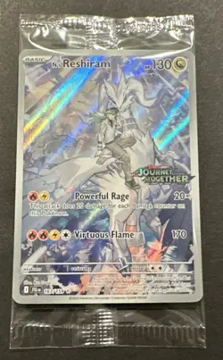 2025 POKEMON SCARLET VIOLET JOURNEY TOGETHER N’S RESHIRAM ILLUSTR. RARE PROMO! - Image 4