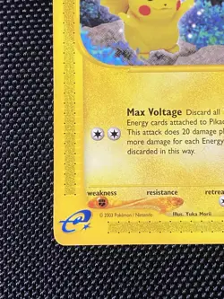 Pikachu Skyridge Non-Holo Pokemon Vintage Nintendo TCG 84/144 - Image 5