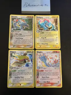 Armaldo Feraligatr Pidgeot Kingdra Delta Species Holo Lot Pokemon English 2006 - Image 2