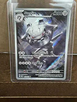 Pokemon TCG Steelix 150/132 Me01: Mega Evolution Holo Mint - Image 1