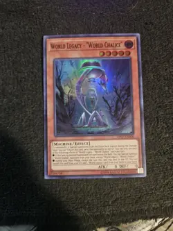 Yugioh - World Legacy - "World Chalice" OP07-EN006 NM Unlimited Super Rare - Image 1