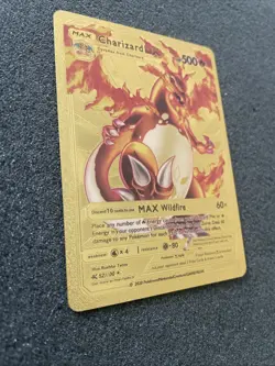 2020 POKEMON CHARIZARD OX GOLD FOIL TRADING CARD - Image 2