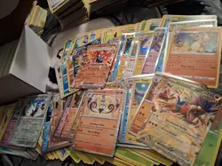 Pokemon TCG 450+ Bulk Card Lot - Vintage, C/UC, Rare, Holos, etc. 1999-24 -56 - Image 1