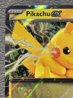 Pikachu ex 028/131 Prismatic Evolutions Double Rare Holo Pokemon Card PRE en NM - Image 4