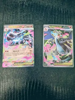 Pokemon Phantasmal Flames Mega Charizard 2 Card Lot X EX 109/094 & X EX 013/094 - Image 1