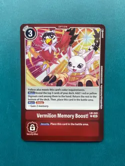 Vermilion Memory Boost! LM-045 Promo LM-06 Billion Bullet Digimon Card Game x1 - Image 1