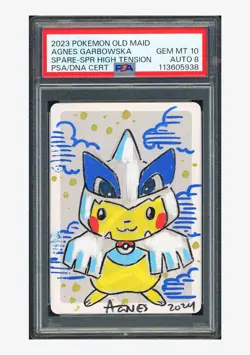 Pokemon PSA 10 AUTO 8 Spare Card Agnes Garbowska Signed 2023 Old Maid JPN - Image 1